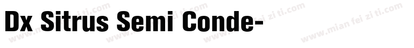 Dx Sitrus Semi Conde字体转换